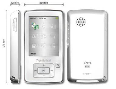 【殆ど未使用・美品】 Transcend MP3プレーヤー MP870 8GB