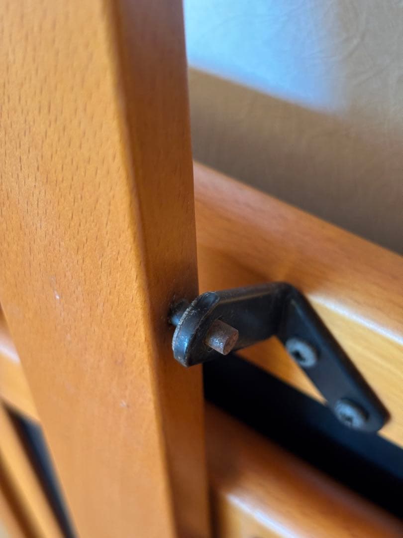 イタリア　木製　折り畳み　キッチンワゴン 黒色天板　ホッパペドレッティ