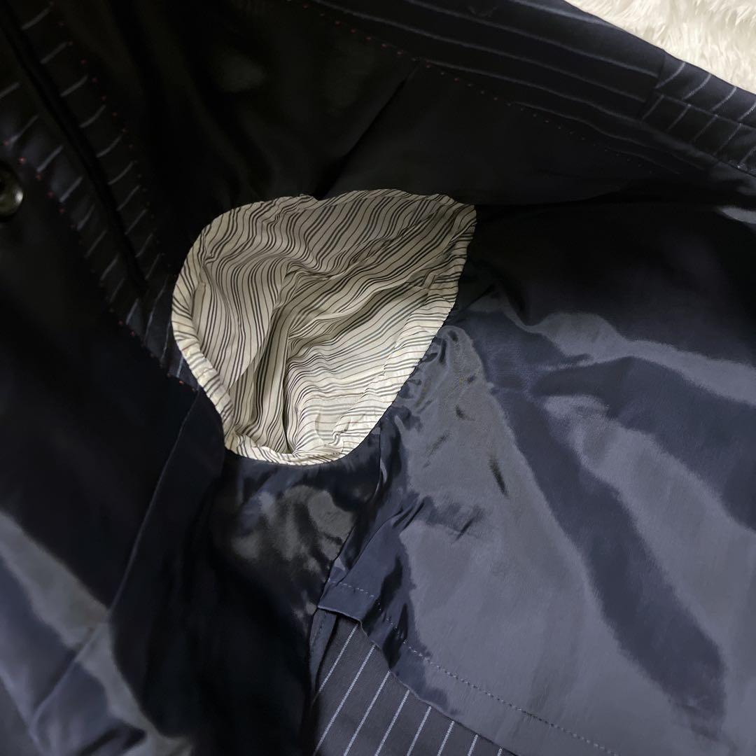 バーバリーブラックレーベル セットアップスーツ ネイビー ホースロゴ 38L