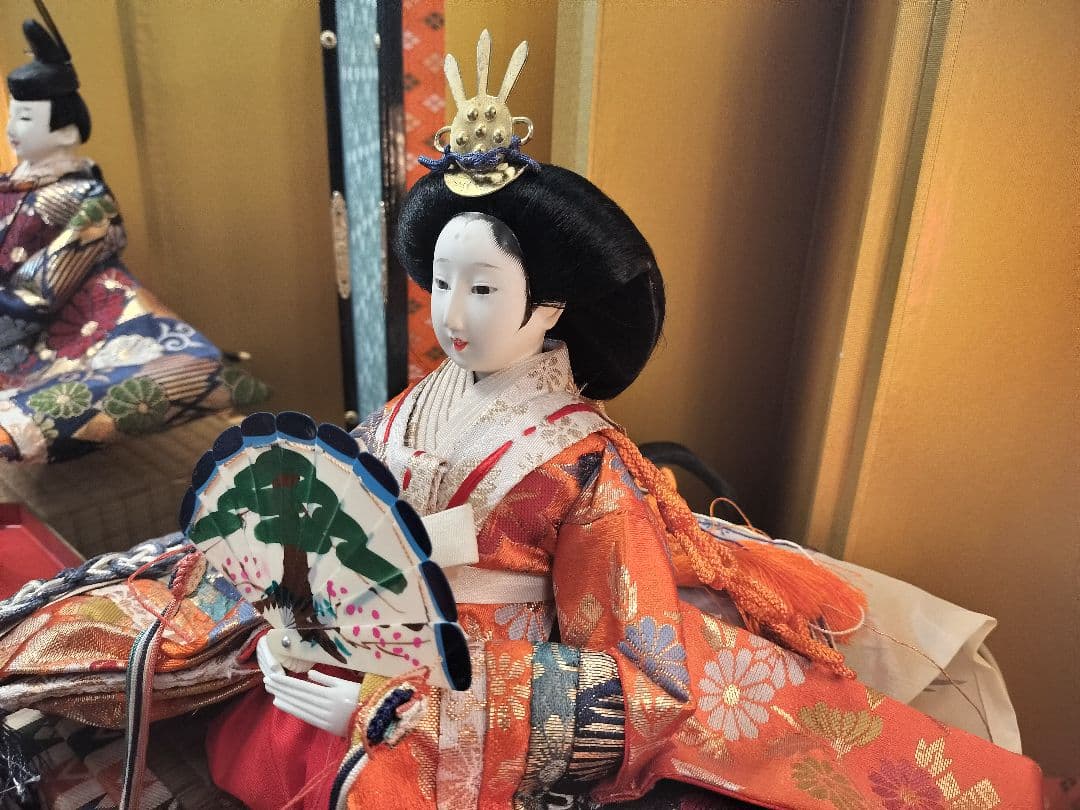 【配送無料】ひな人形　豊龍　桃花雛　七段飾用　昭和