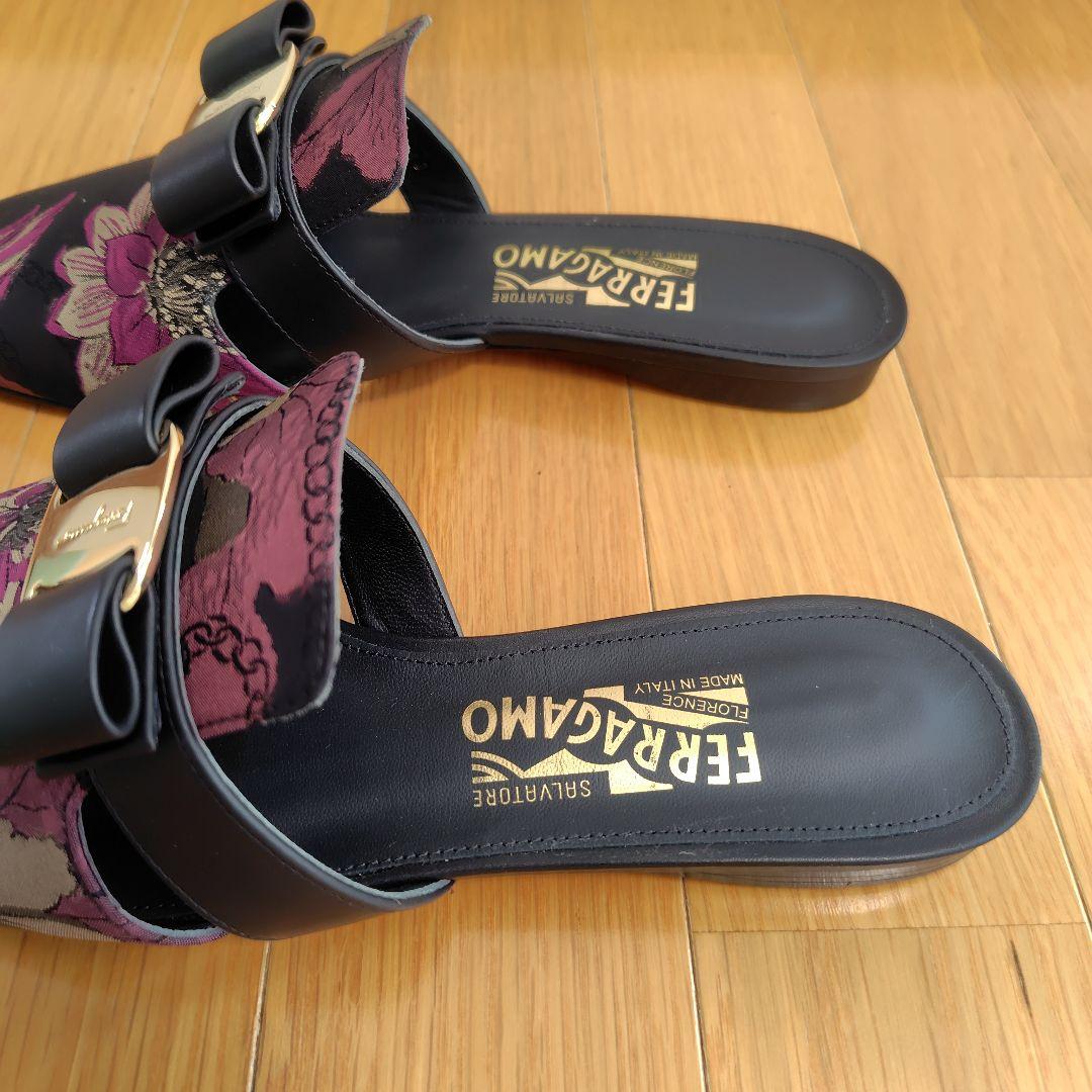 ✨️極美品✨️サルヴァトーレ フェラガモ ヴァラリボン　サンダルミュール送料無料