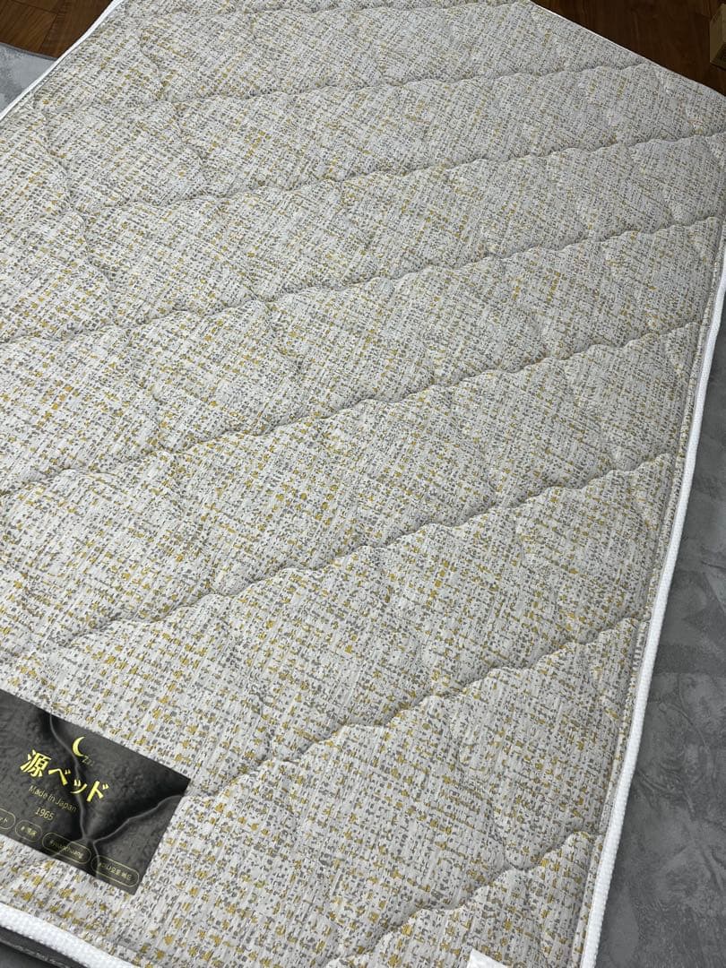【美品】源ベッド 咲夜レアルポケットコイルマットレス キープ（ハード）セミダブル