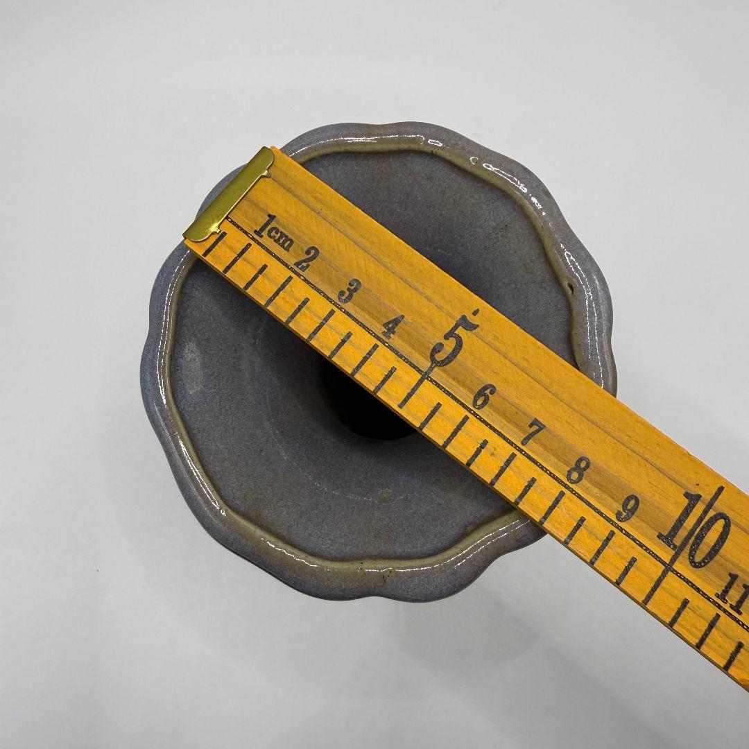 L108 磁器窯変掛紅花口孔雀花瓶