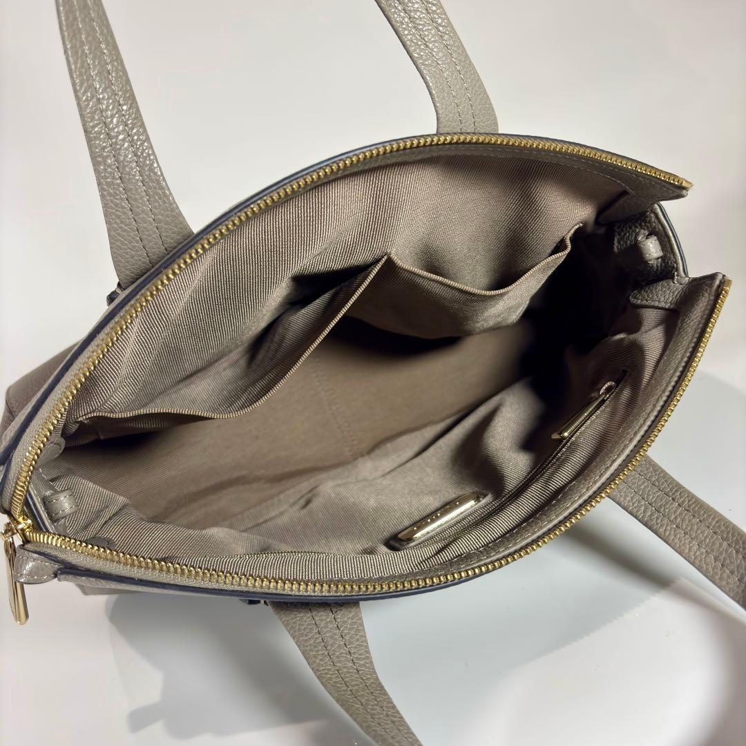 【極美品】 FURLA フルラ ジャダ 2WAY ショルダーバッグ グレージュ