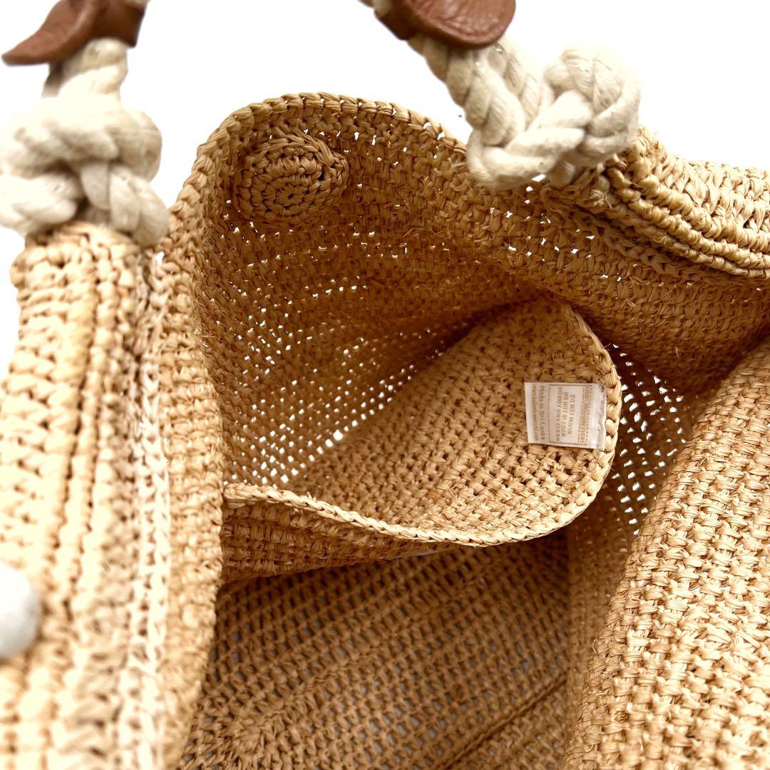 Helen Kaminski NIDA ハンドバッグ ラフィア ロープハンドル