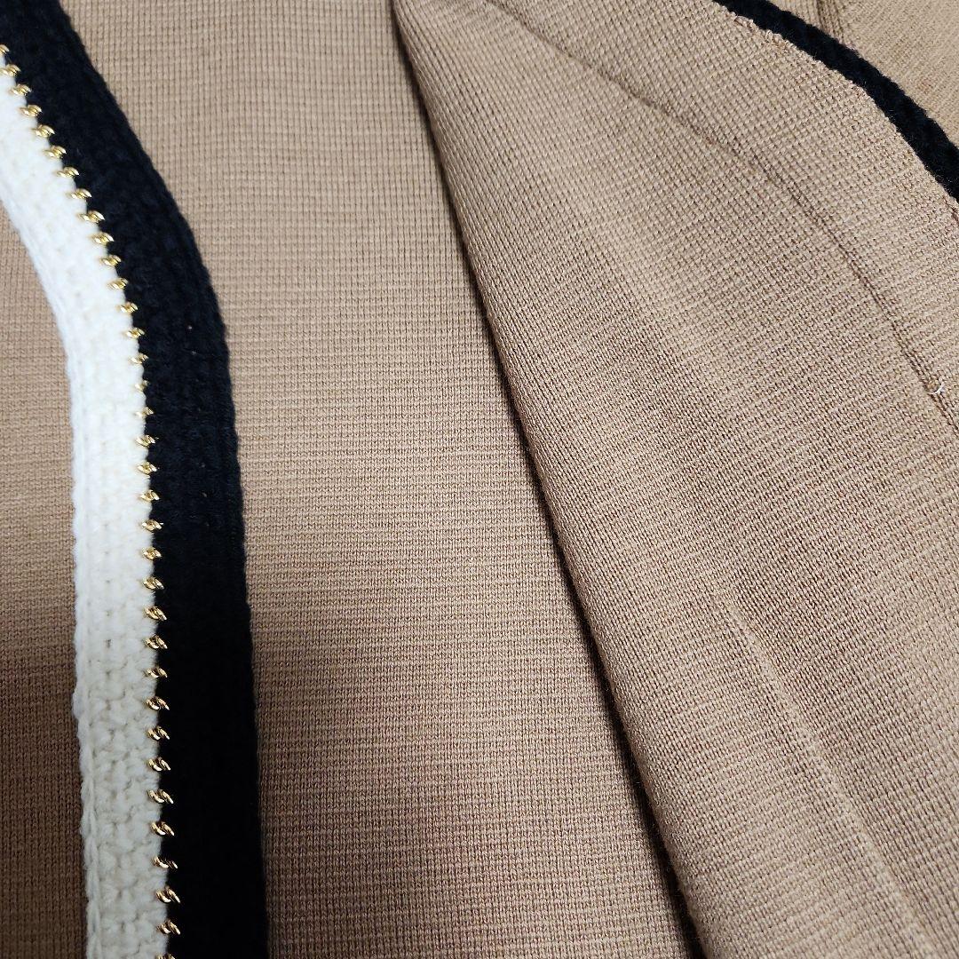 早い者勝ち！【美品】NOBLE 配色トリミングミラノリブショートジャケット