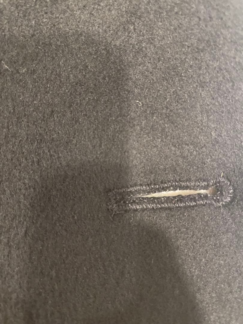 美品　TICCA テントコート　ブラック　ウールコート　黒　クロ