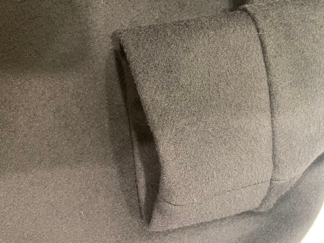 美品　TICCA テントコート　ブラック　ウールコート　黒　クロ