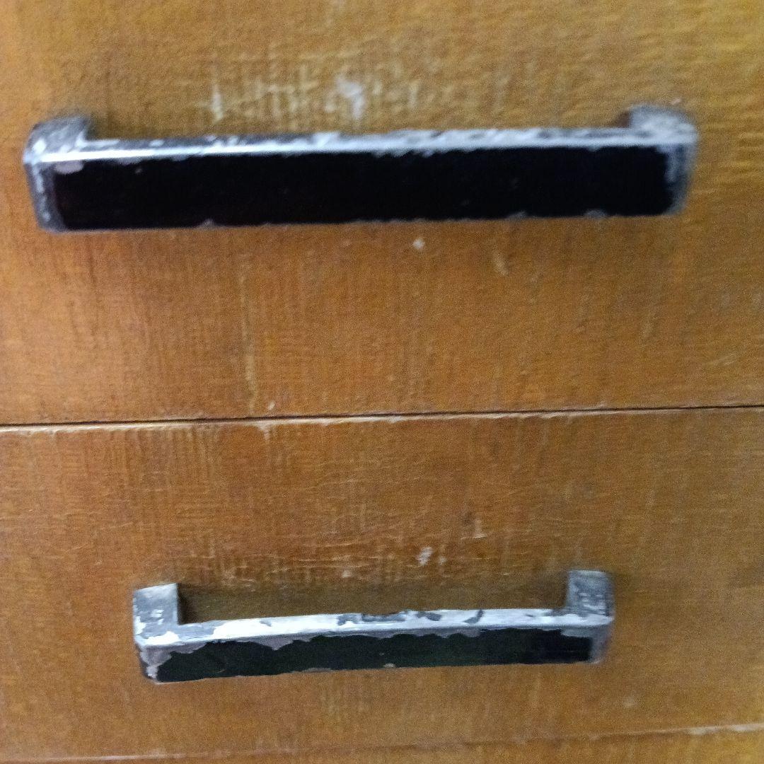 木製キャビネット　昭和レトロ・指物細工・アンティーク・7段