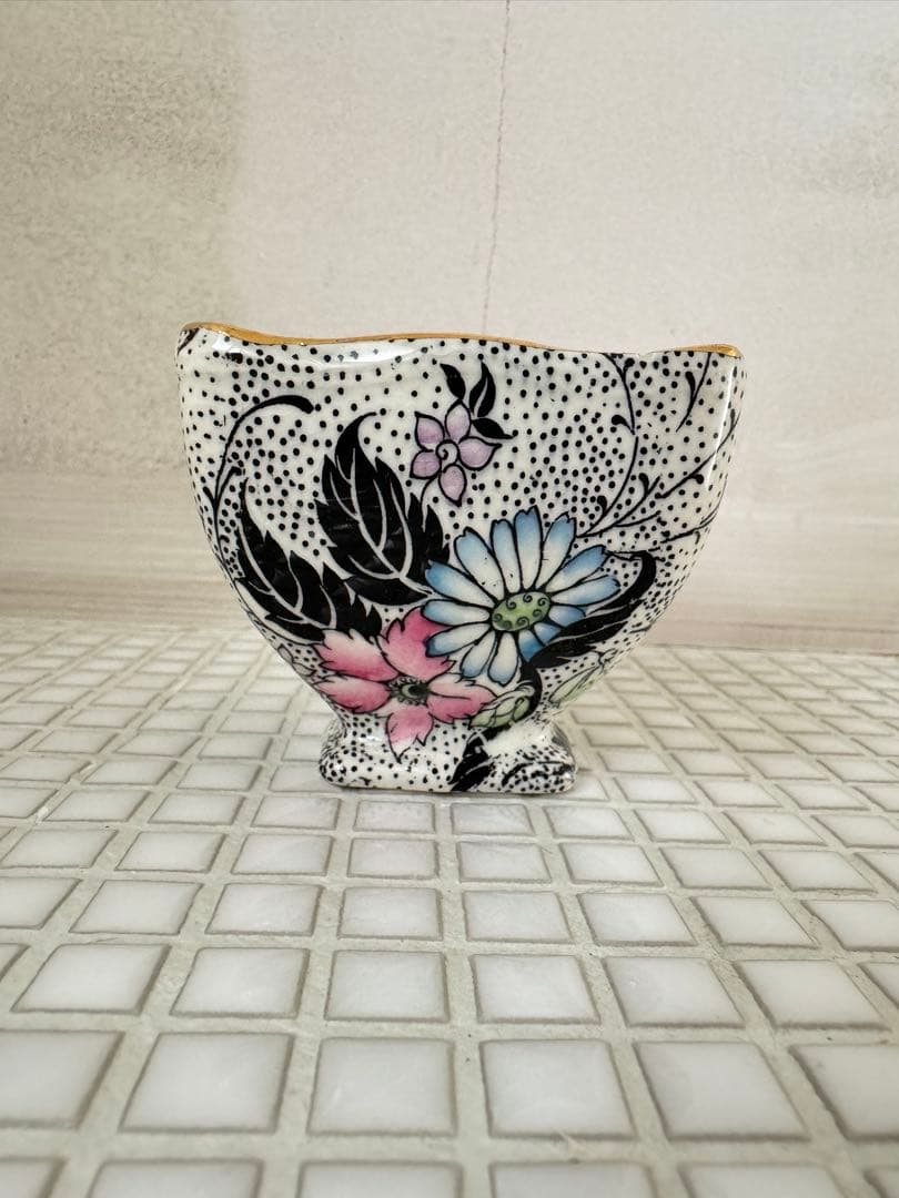 ビンテージ　 WINTON チンツ柄クリーマーとシュガーポットセット