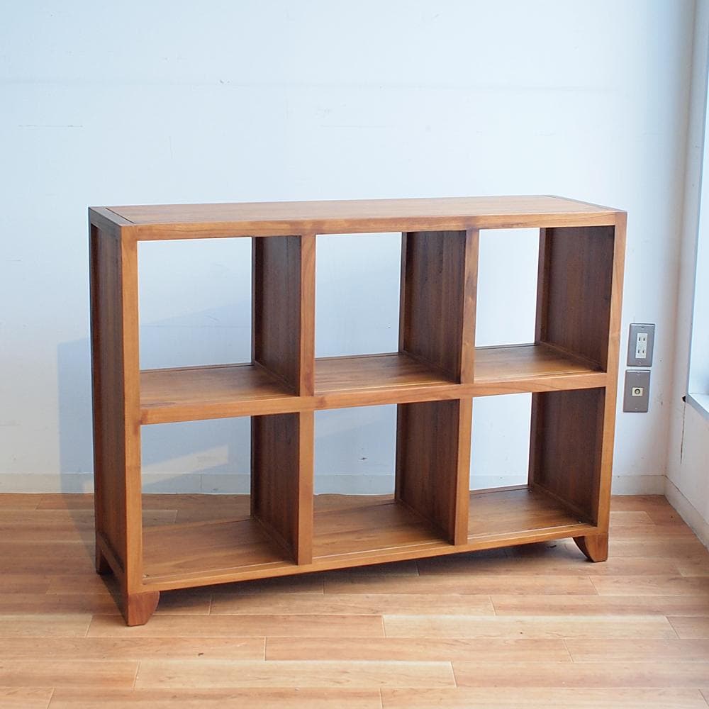 スキャンティーク/SCANTEAK ステラン チーク材 3×2 シェルフ ラック