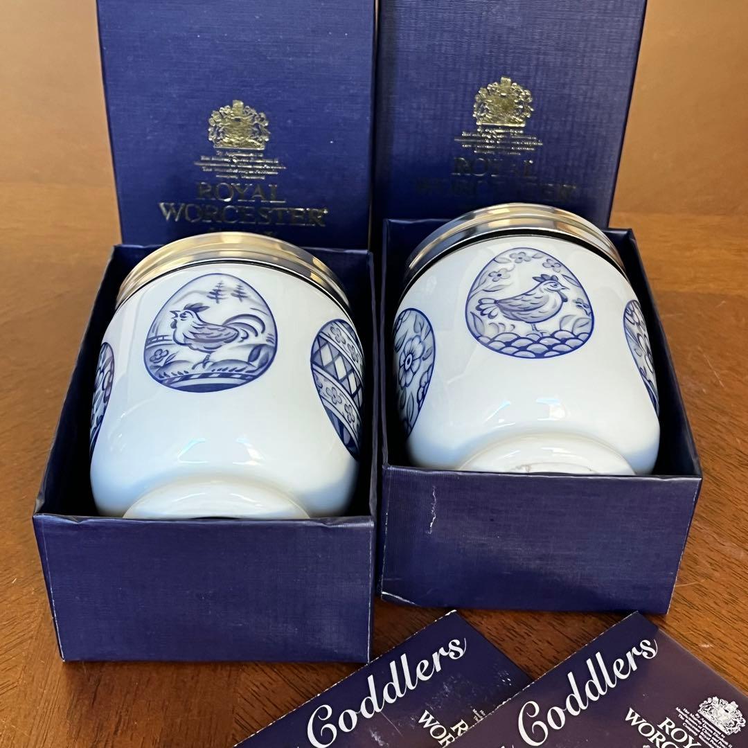 【希少品】英国製　ロイヤルウースター★ニワトリちゃん★エッグコドラー　2個