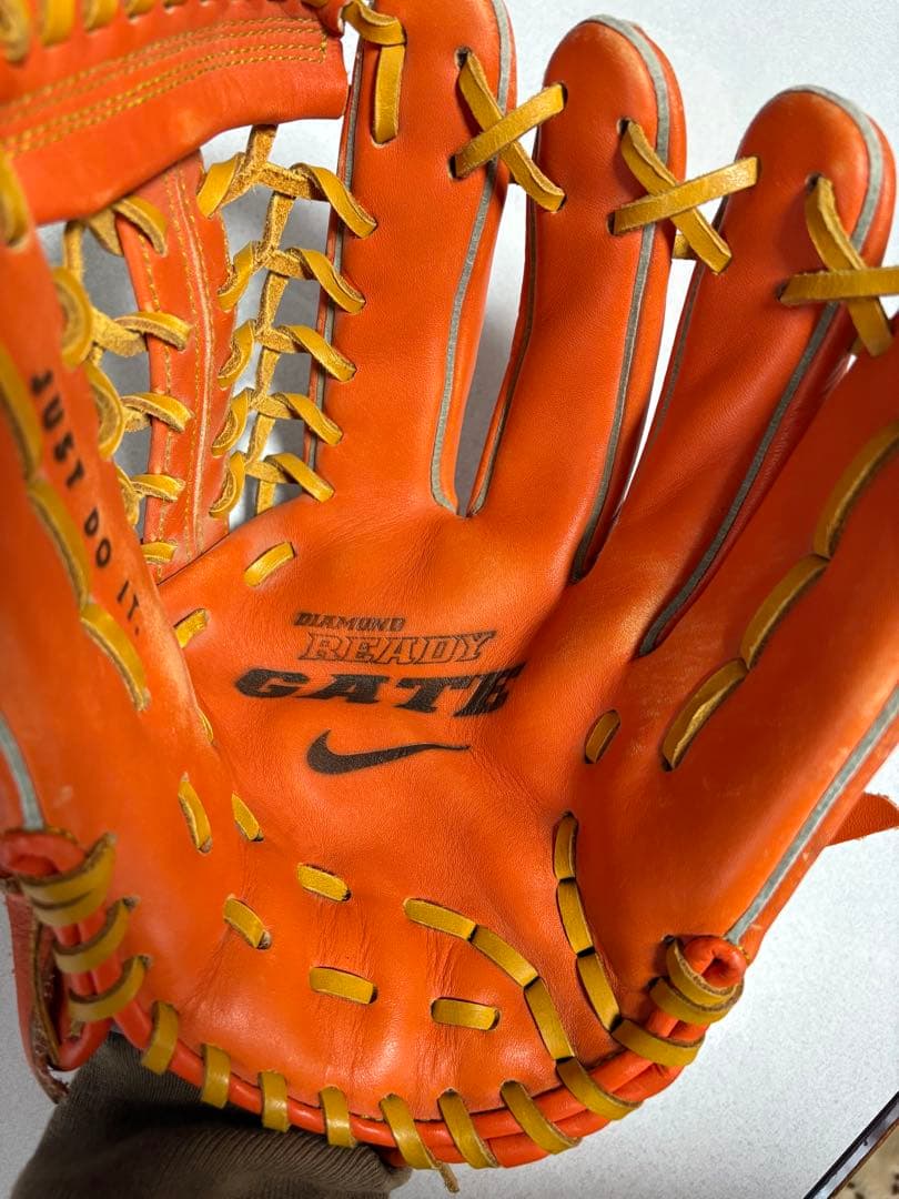 NIKE DIAMOND READY GATE 野球 グローブ 軟式　オレンジ