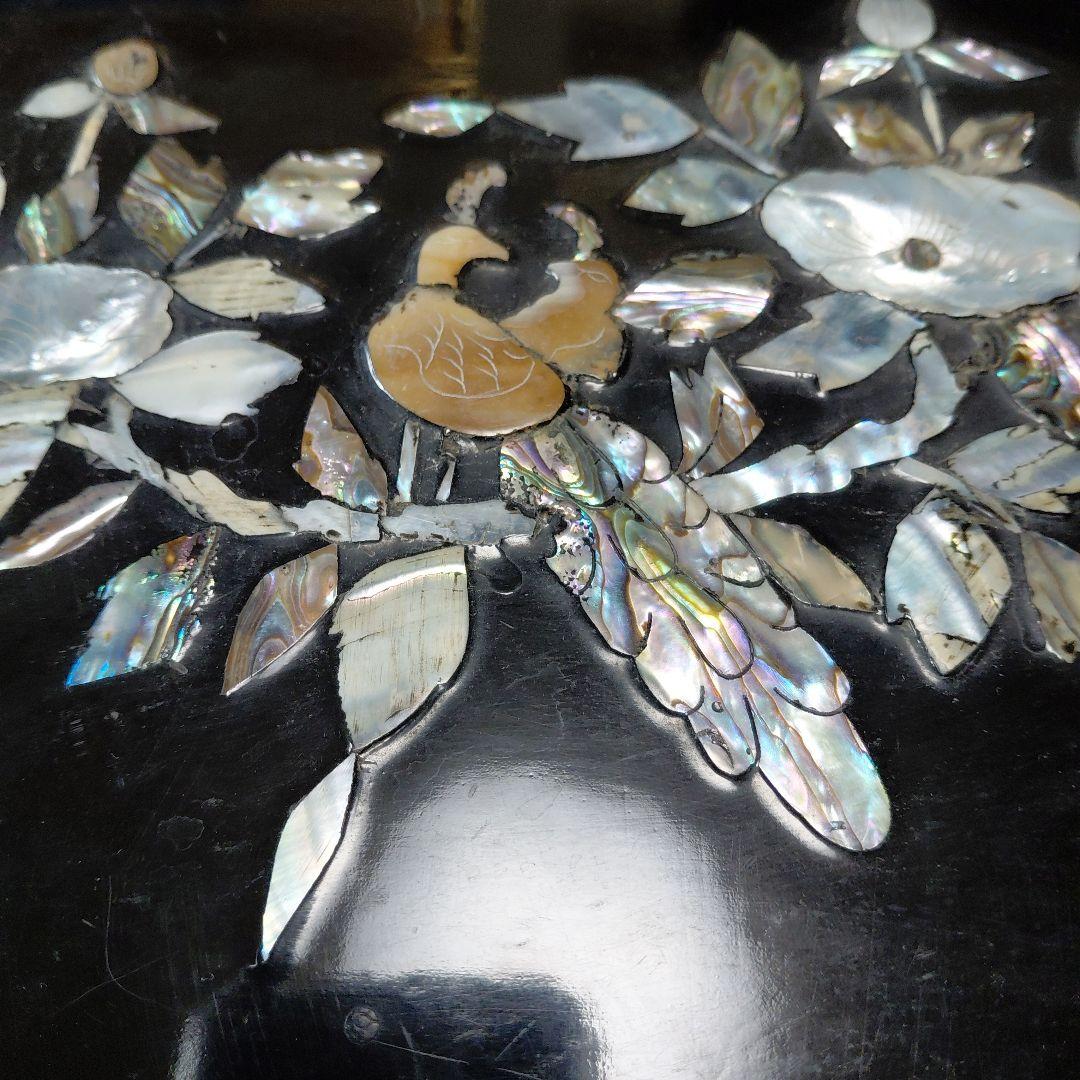 李朝　螺鈿細工　ソバン　四方膳