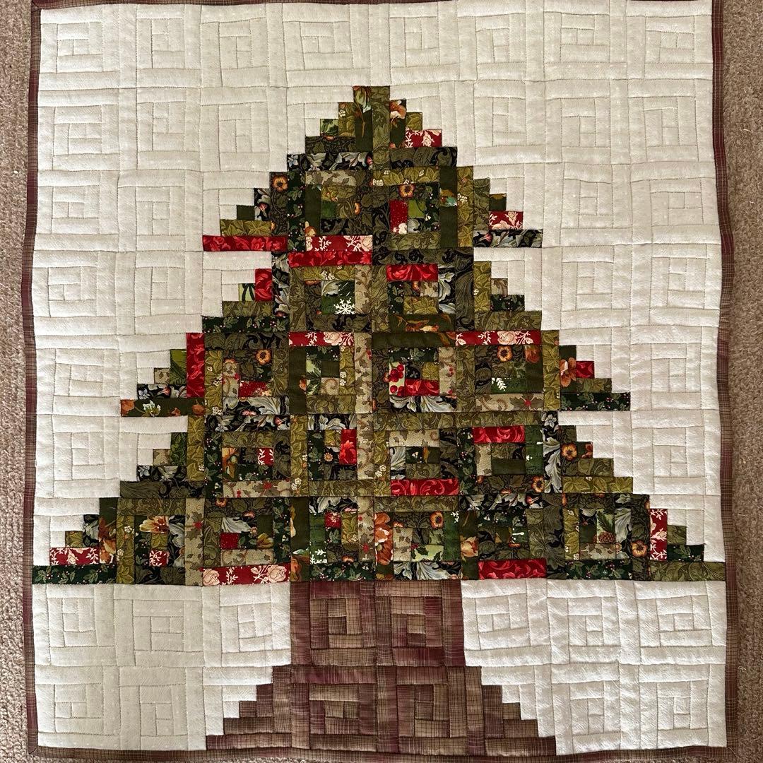 ハンドメイド　クリスマスキルトタペストリー