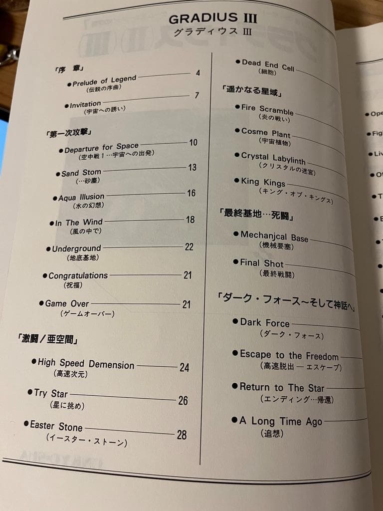 ★楽譜/グラディウスⅡ&Ⅲ/ピアノソロ&キーボード/ゲームミュージック/コナミ