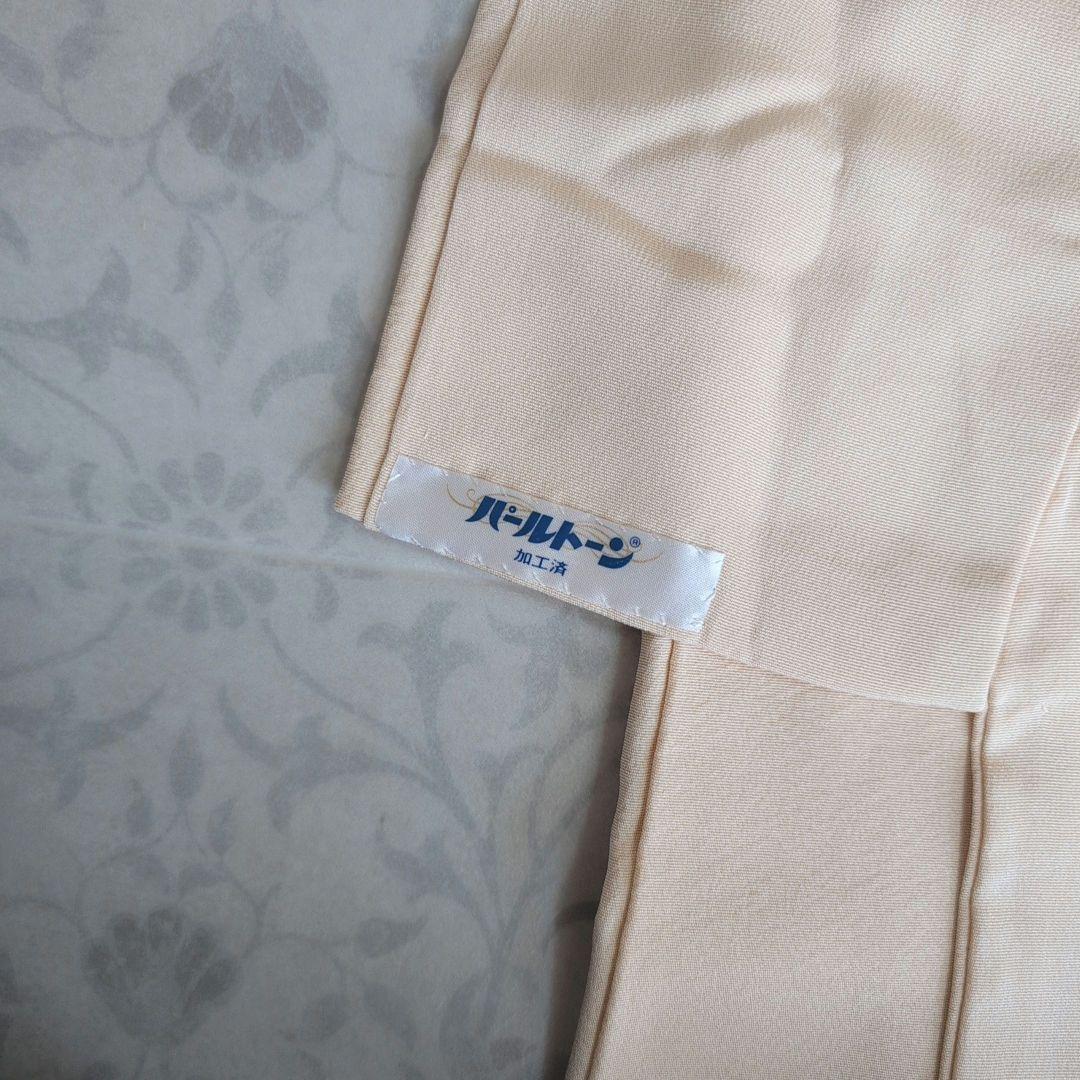 訪問着　フルセット　着物　正絹　金彩加工　鶴草花　金駒刺繍　寿　豪華　O8