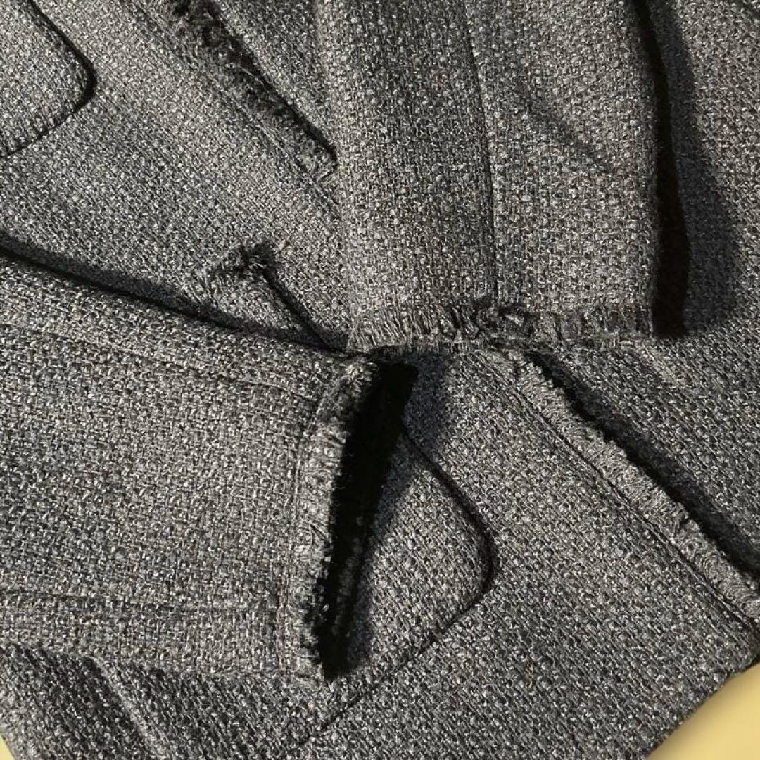 24時間限定価格　ジャーナルスタンダード　ツイードノーカラージャケット　フリンジ