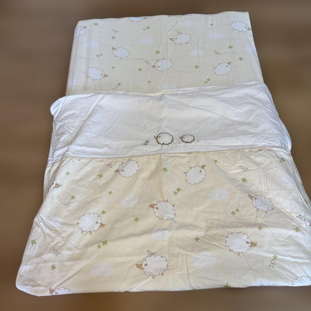 大和屋ミニベビーベッド （折り畳み可/キャスター&収納付き）掛&敷布団セット可能