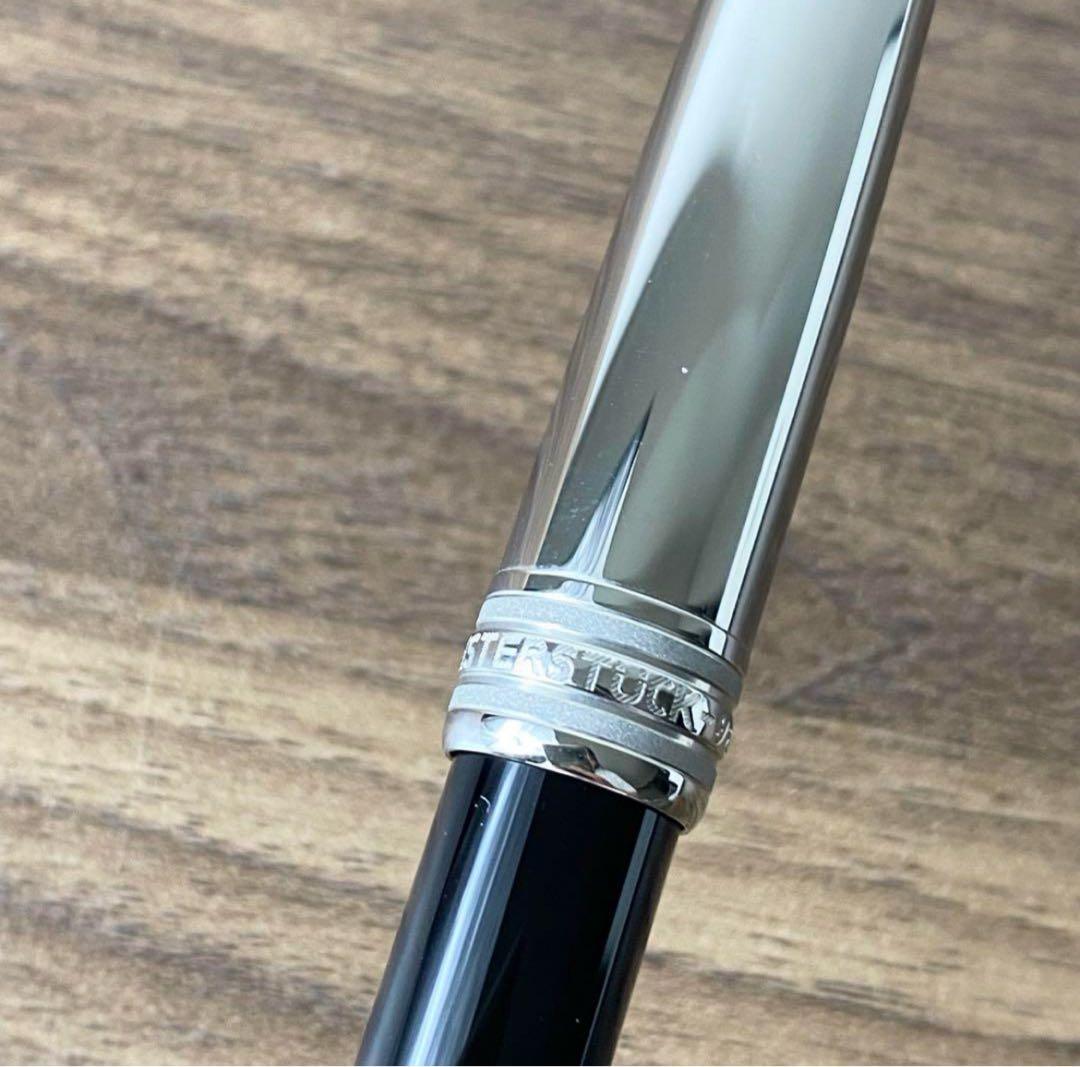 【美品】Montblanc 万年筆 ソリテール ドゥエ プラチナライン 18K