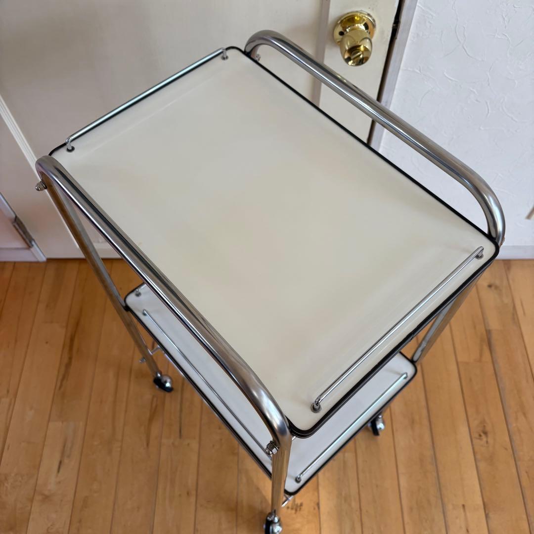 ☆ビンテージ☆美容室　理容室　ワゴン　マルチラック　ツールワゴン　キャスター付き