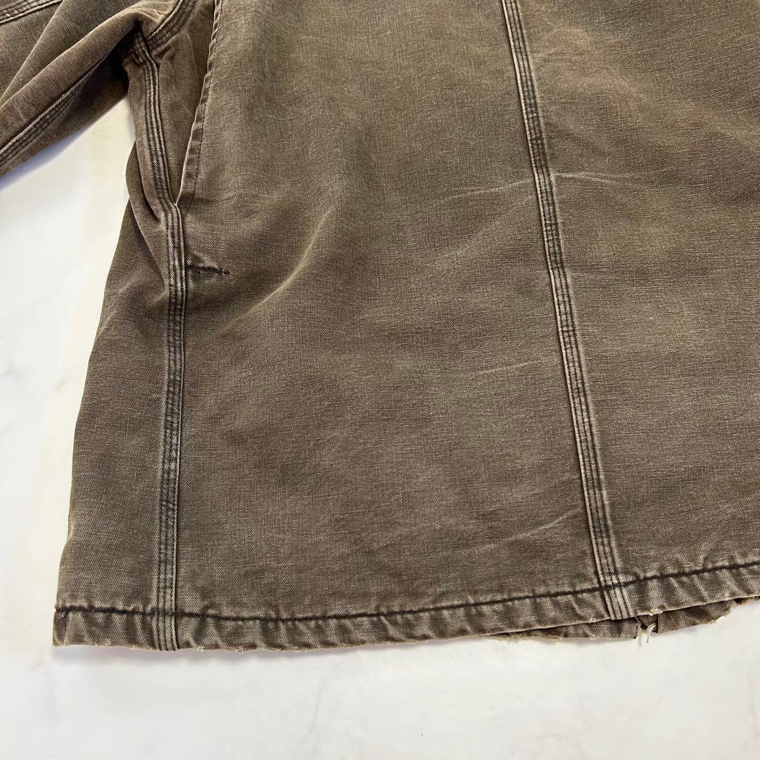【雰囲気抜群】カーハート ミシガンチョアコート フェード ヒゲ ハチノス 襤褸