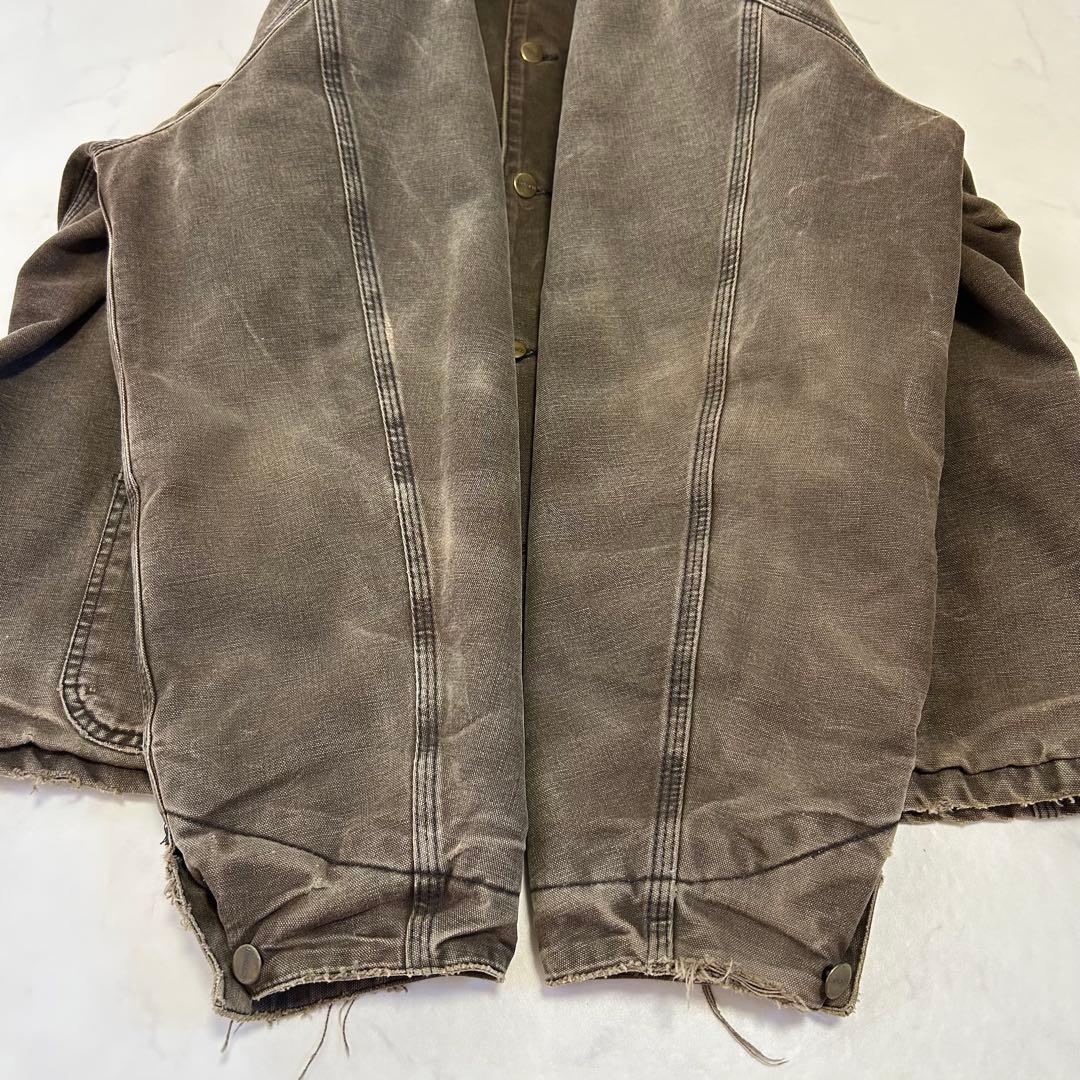 【雰囲気抜群】カーハート ミシガンチョアコート フェード ヒゲ ハチノス 襤褸