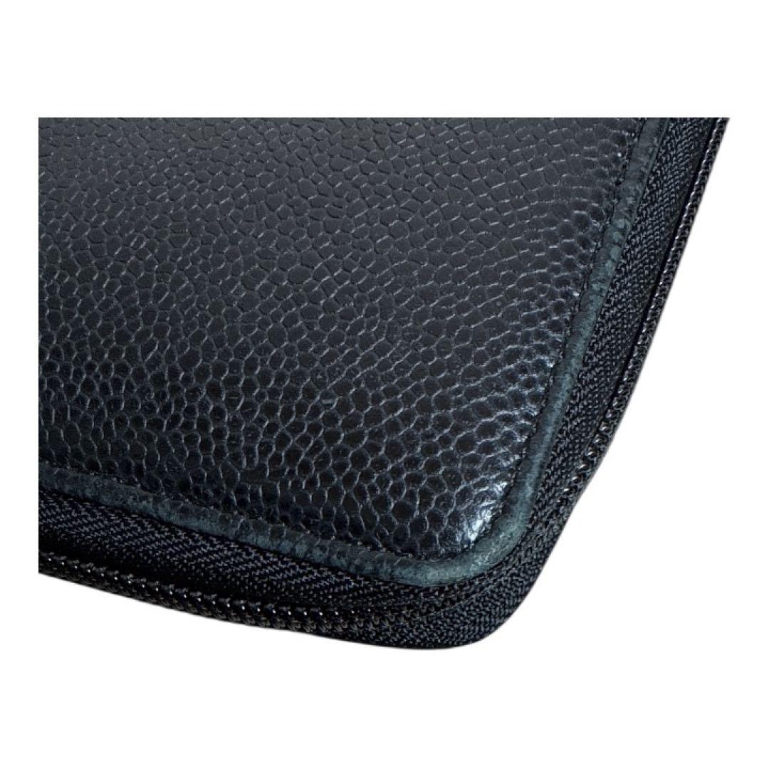 CHANEL キャビアスキン ラウンドファスナー 長財布 ブラック