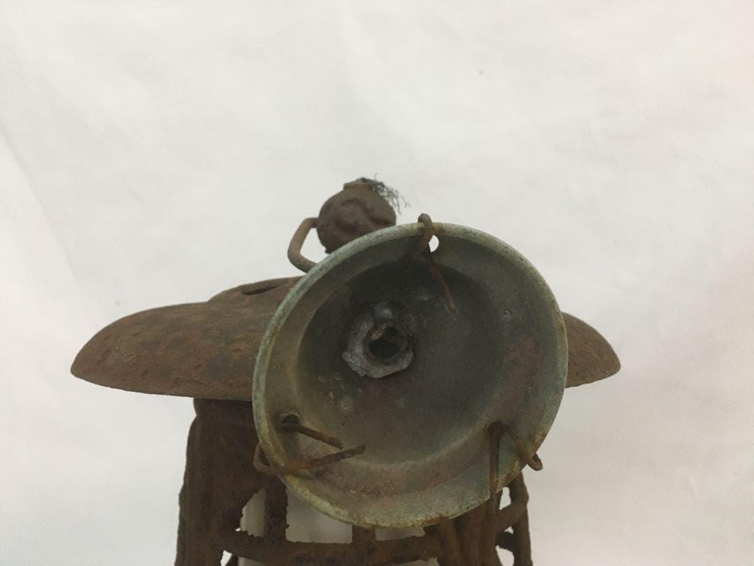 古民具 錆あり 吊り灯ろう 吊り灯籠 燈籠 鉄製 ヴィンテージ アンティーク