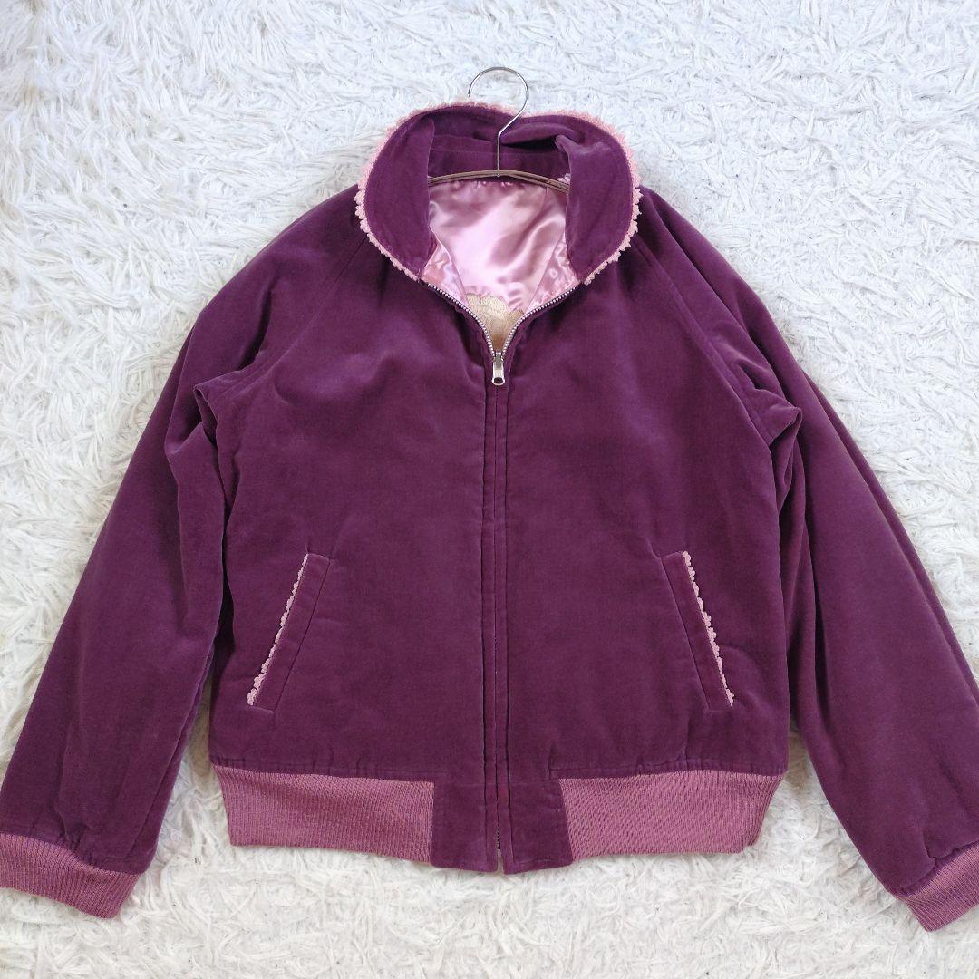 [レア]PINK HOUSE　スカジャン　リバーシブル　ローンレース　ピンクと紫