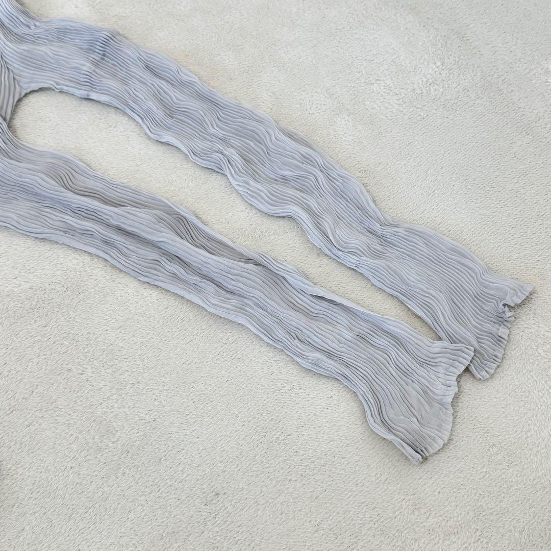 極美品✨ISSEY MIYAKE プリーツ　グレー　長袖　トップス　Lサイズ