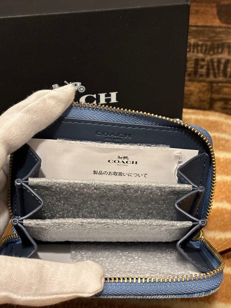 タコスケ様COACH スモールジップアラウンドカードケース　ケース