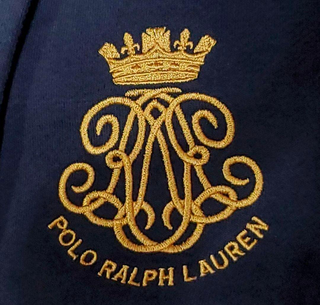S ポロラルフローレン エンブレム刺繍ワンポイント ブレザー 紺 金ボタン
