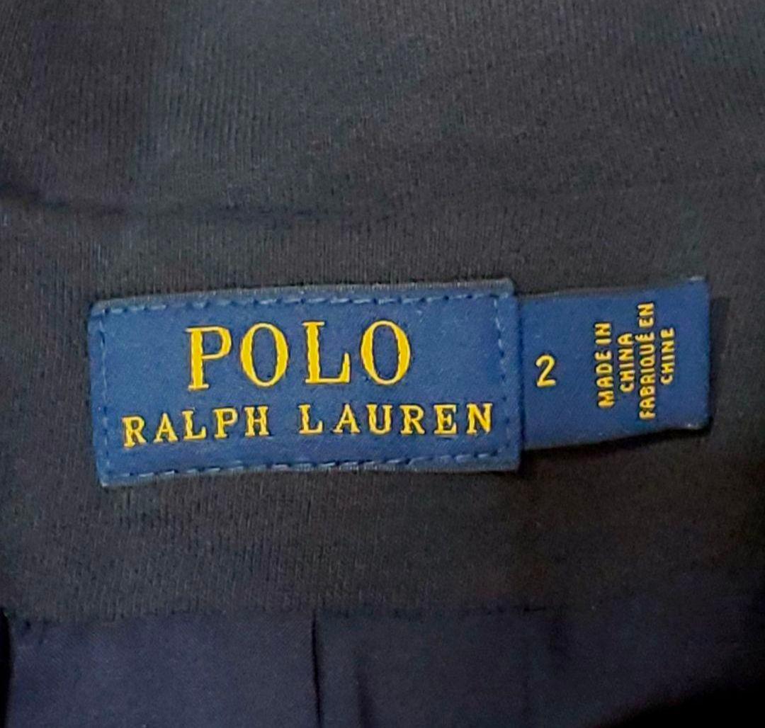 S ポロラルフローレン エンブレム刺繍ワンポイント ブレザー 紺 金ボタン