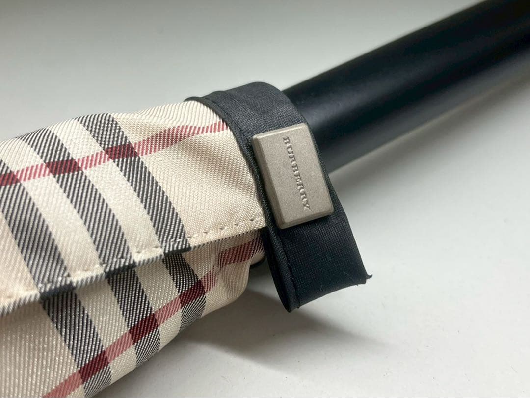 バーバリー Burberry 美品 雨傘 長傘 ノバチェック 希少 TZ6