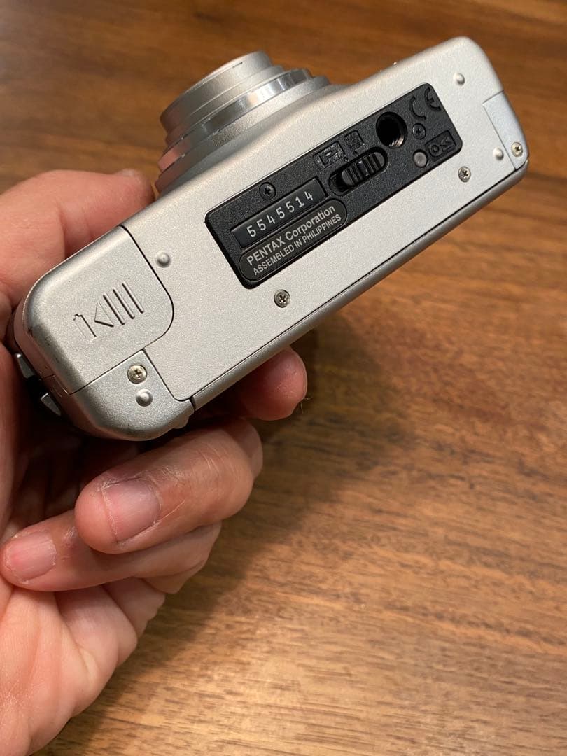 PENTAX ESPIO 24EW シルバー コンパクトフィルムカメラ　動作品