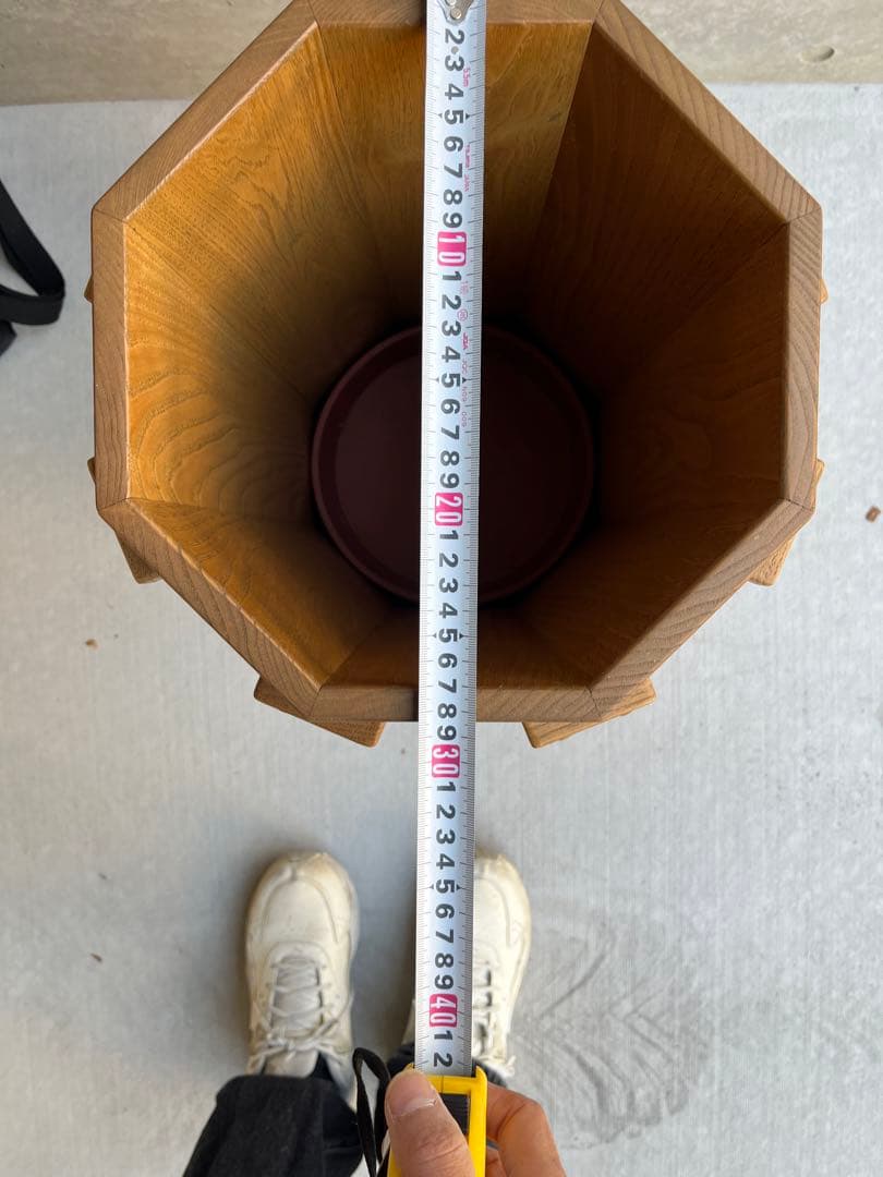 栗の木　無垢材　栗の木の傘立て