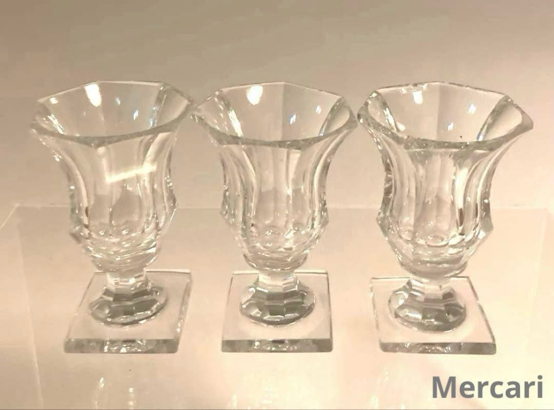 【希少】オールドバカラ リキュールグラス　ショットグラス3客セット