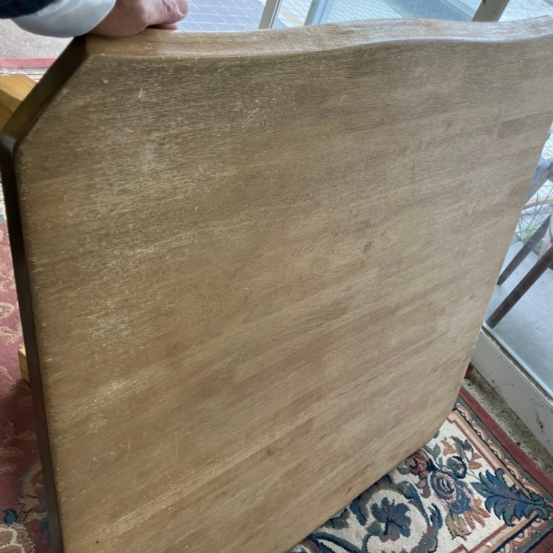 北欧レトロ ミキモク 雅 木製 大型ダイニングテーブル センターテーブル 古家具