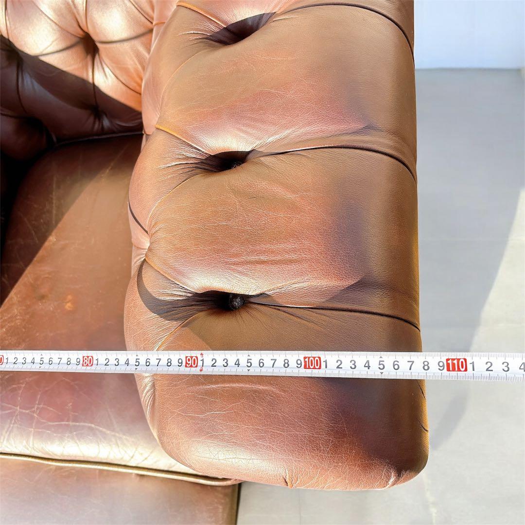 1★送料込み★チェスターフィールドソファ 一人掛け【神奈川県厚木市引取可】