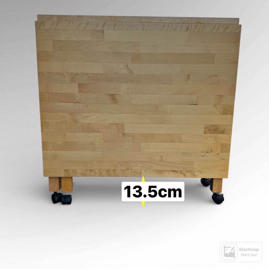 IKEA NORDEN ノールデン ゲートレッグテーブル バーチ キャスター付