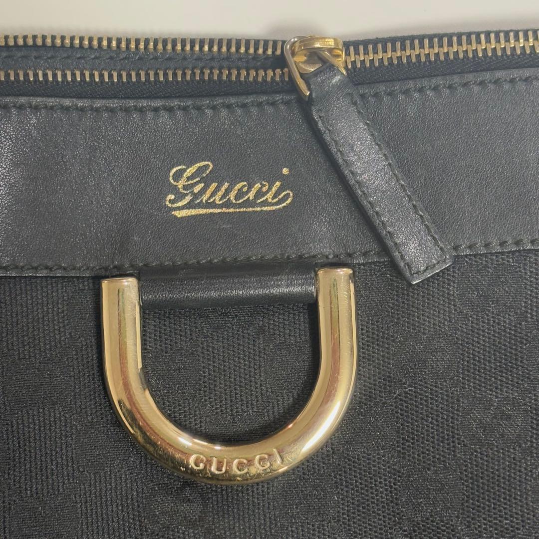 GUCCI グッチ GGキャンバス アビー トートバッグ 黒 190248