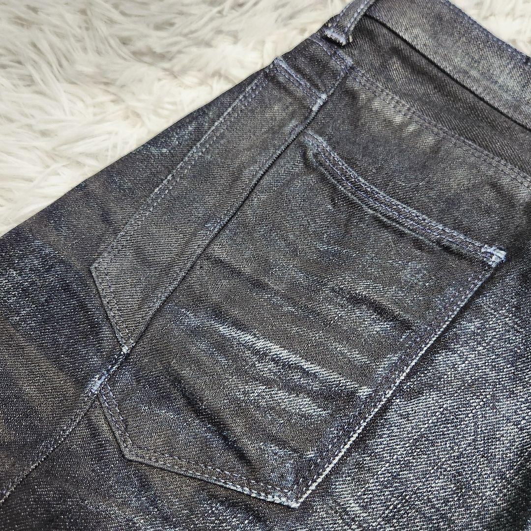 股下87cm BLACKBARRETT コーティング デニム ブラック 三陽商会