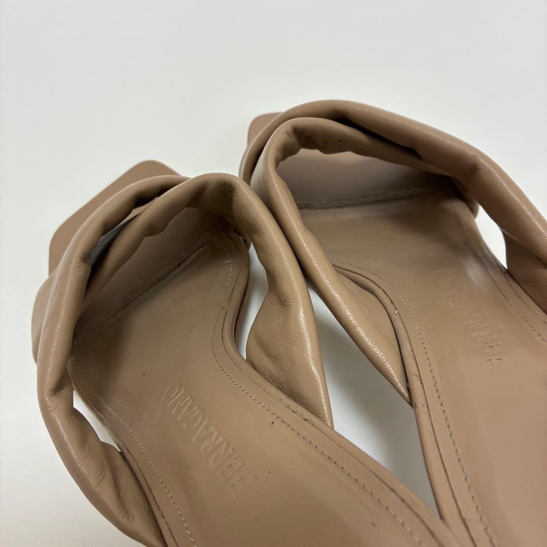 FERRAGAMO フェラガモ☆Aludra レザー ミュール 6 1/2