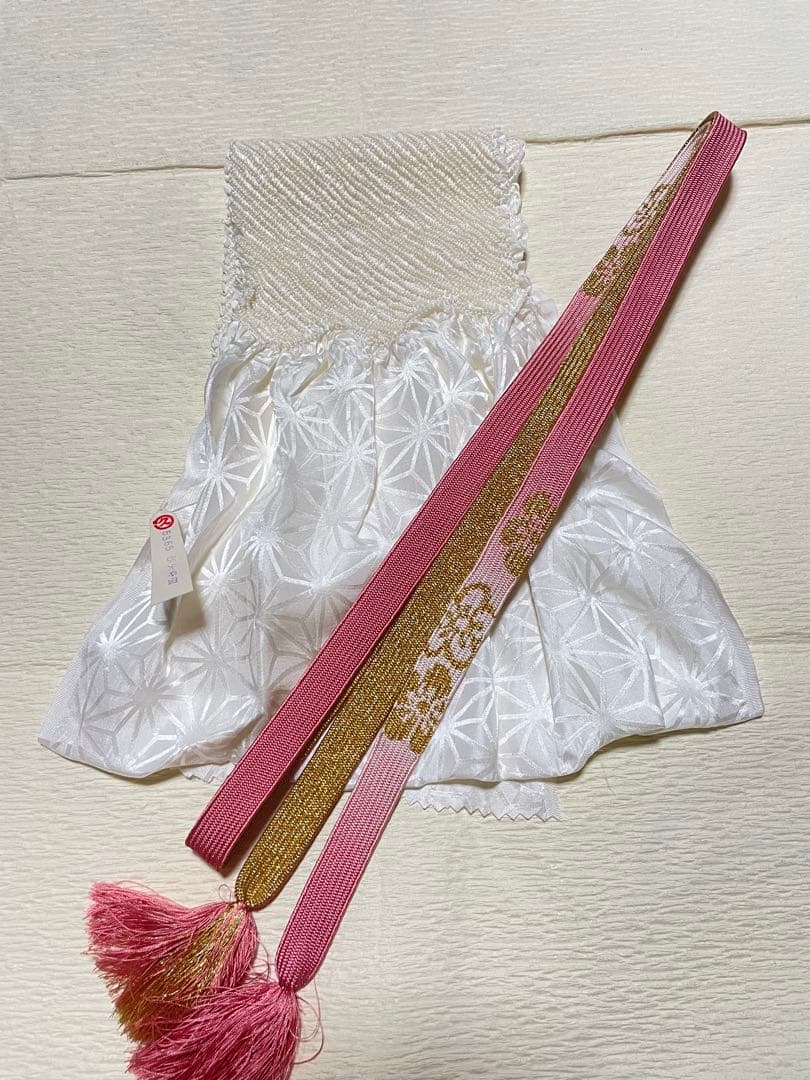 訪問着フルセット　辻ヶ花　絞り　しつけ糸付き　正絹　入学式　卒業式　向かい鳥七宝