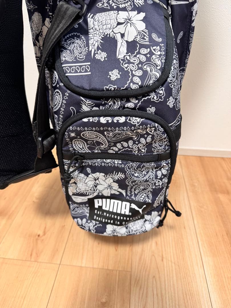 ゴルフキャディーバック　キャディーケース　プーマ　美品　おしゃれ　柄