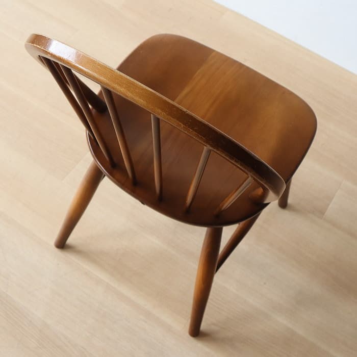 アンティーク 飛騨産業 キツツキ ウィンザーチェア ブナ材 無垢材②