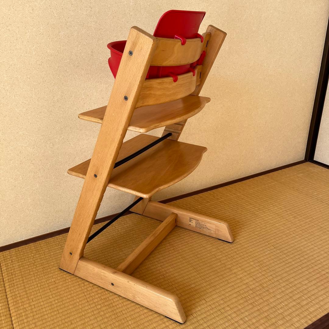 ベビーセット付き　STOKKE トリップトラップ ナチュラル