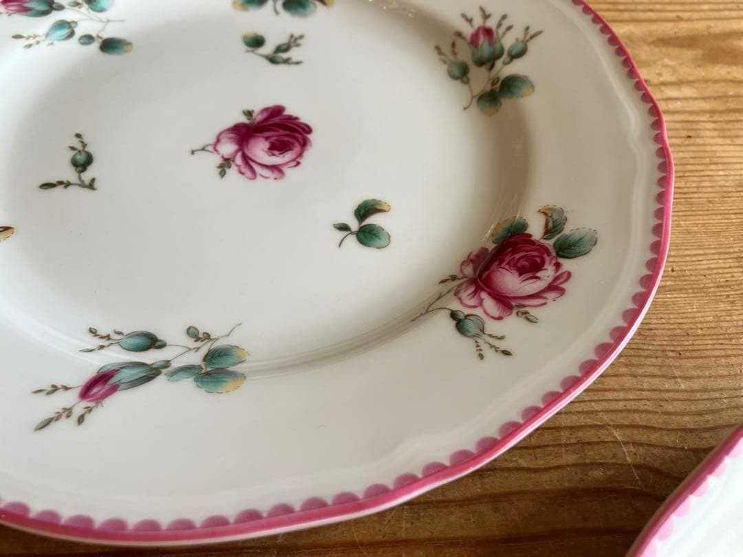 ジノリ　アンティコアンティークローズ　19デザートプレート×3