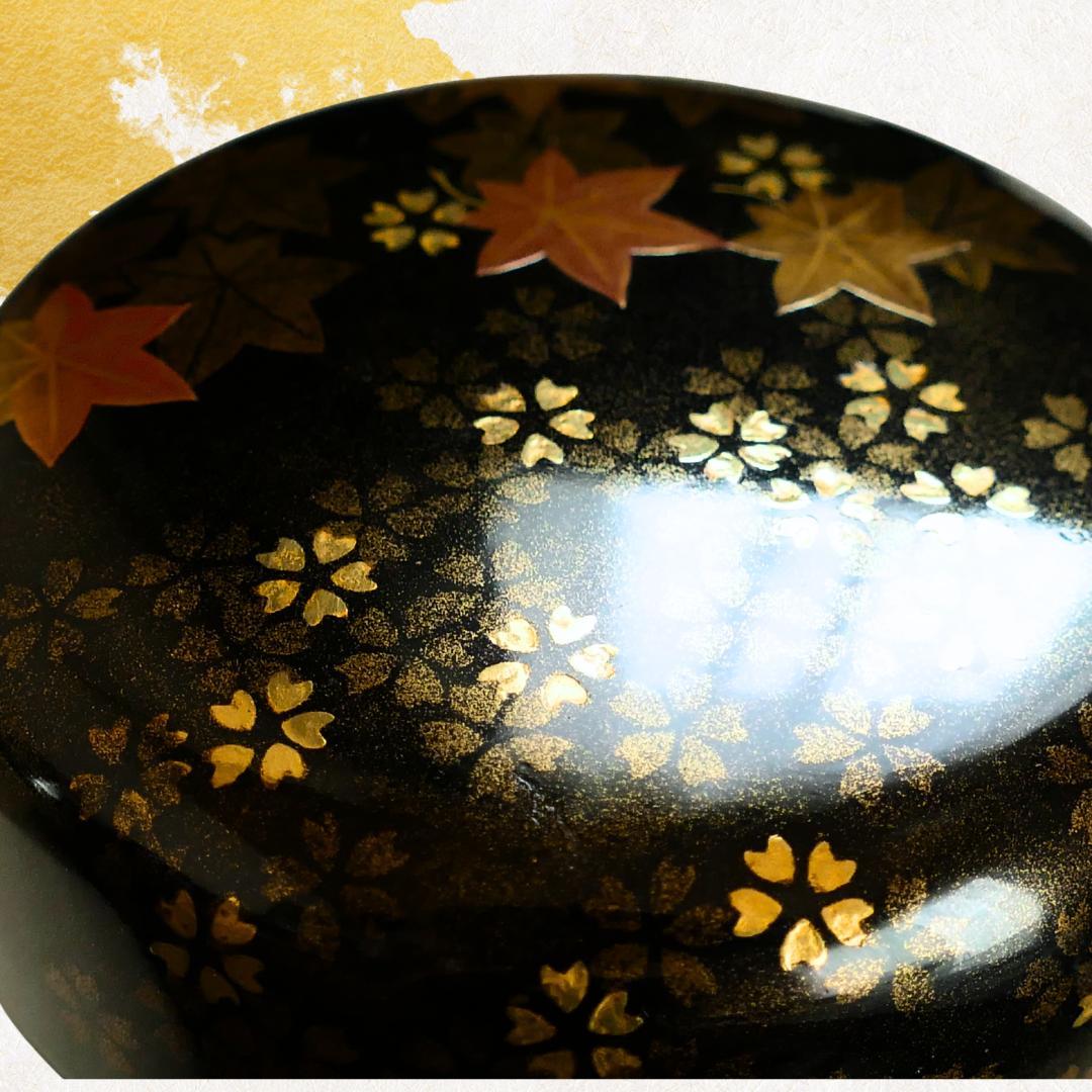 -飯田光秋- 雲錦蒔絵棗